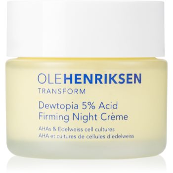 OLEHENRIKSEN Transform Dewtopia 5% Acid Firming Night Crème crema de noapte pentru fermitate Cu AHA Acizi - imagine 2